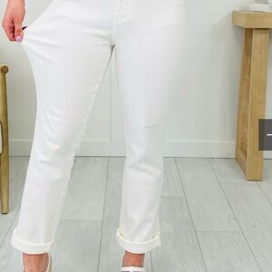 Just Blue white boyfriend jeans